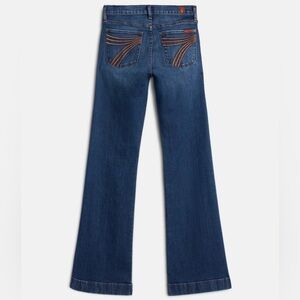 7 For All Mankind- DOJO-Dark Blue Wide Leg Flare Jeans-Size 26